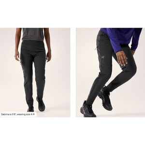 Arc'teryx Gamma Pants Hiking Outdoor Black Women's Size 4 Waterproof NWT